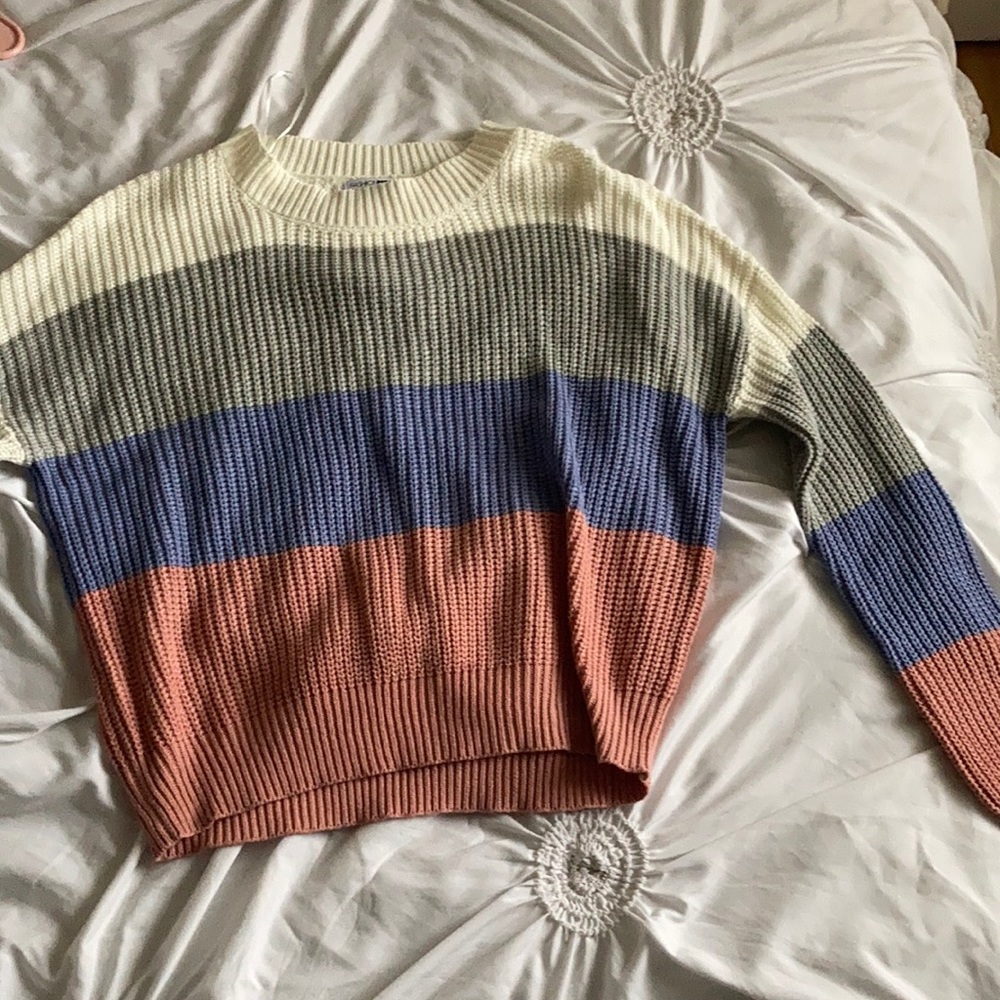 Fashion nova color block sweater